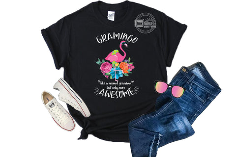 Gramingo flamingo grandma but more awesome gildan t shirt