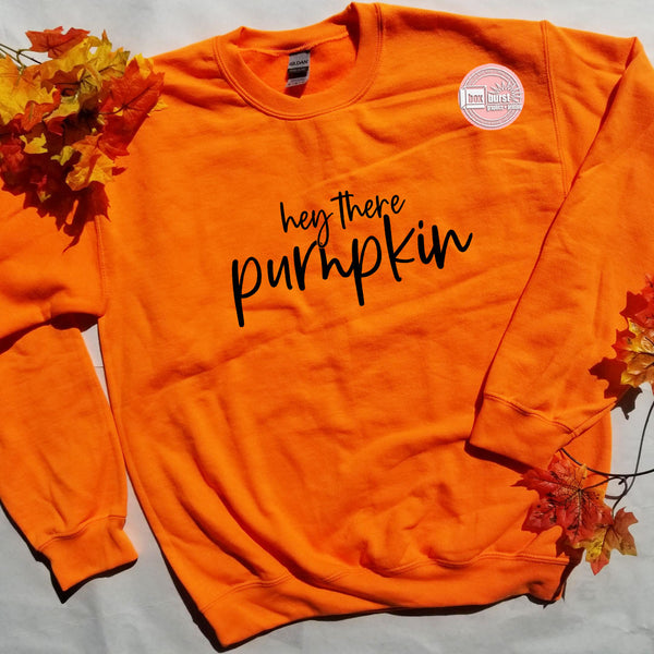 Hey there pumpkin unisex crew neck sweat shirt