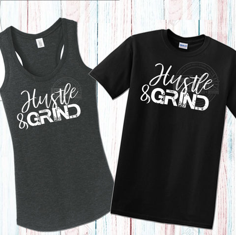 Hustle and Grind Couple Work out shirt/tank