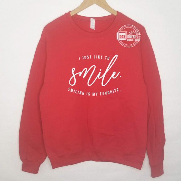 Elf I just like to smile, smiling is my favorite christmas sweater