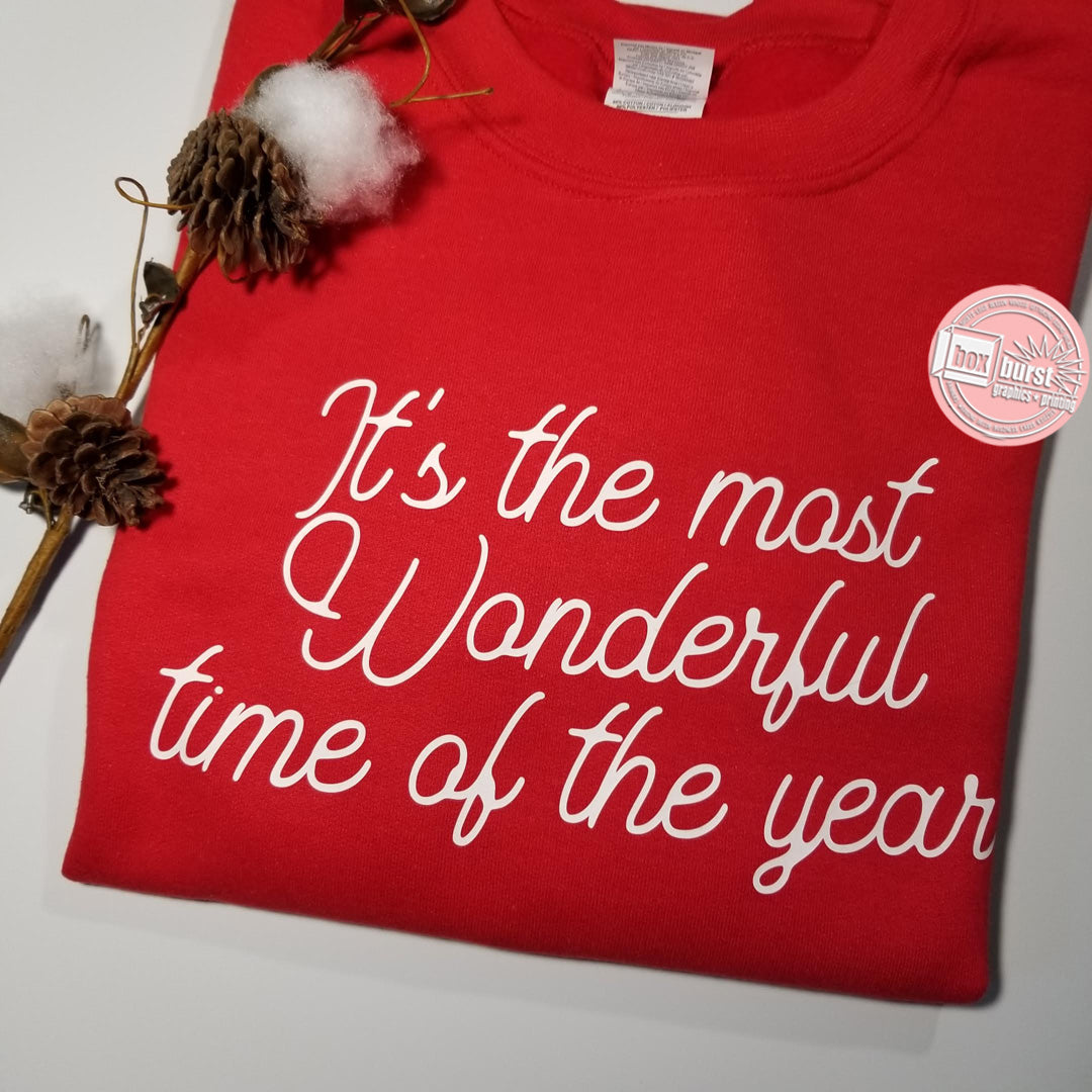It's the most wonderful time of the year unisex crew neck sweat shirt