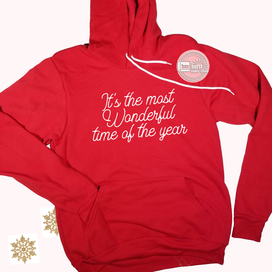 It's the most wonderful time of the year unisex soft bella hoodie