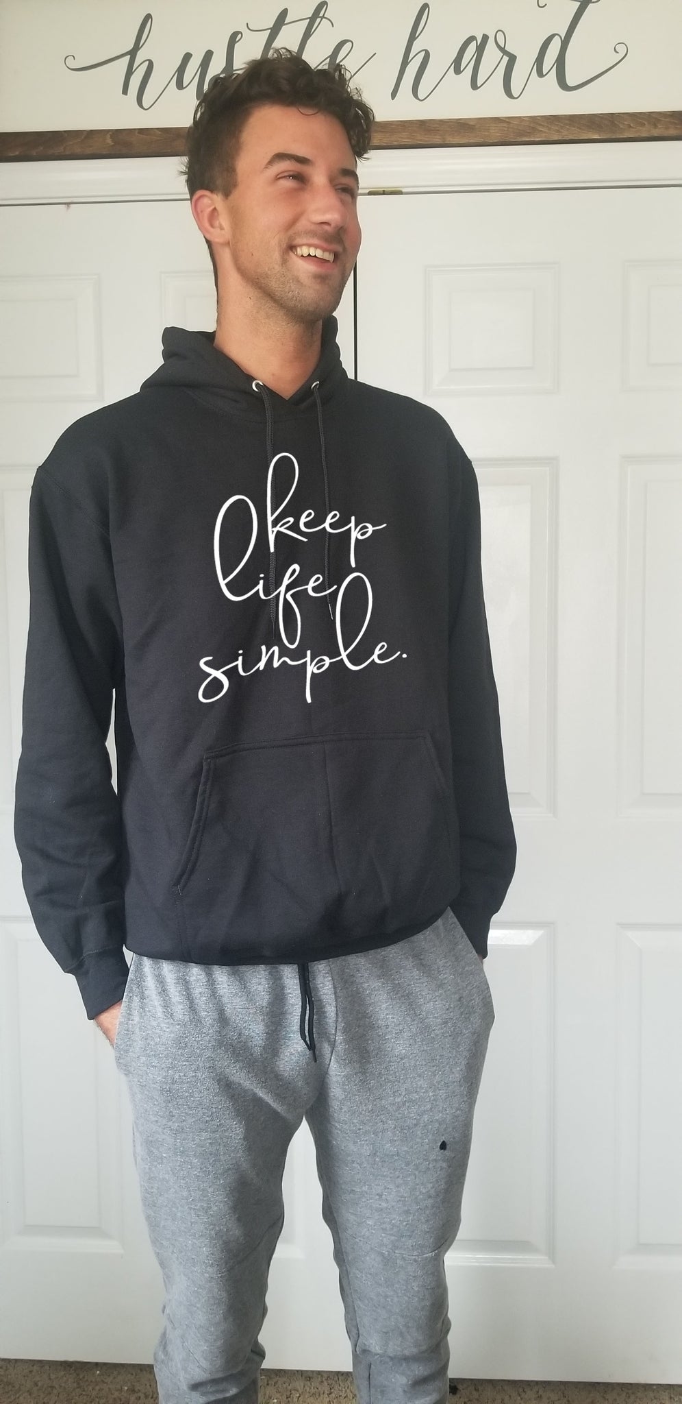 Keep Life Simple Hoodie unisex fleece lined hoodie