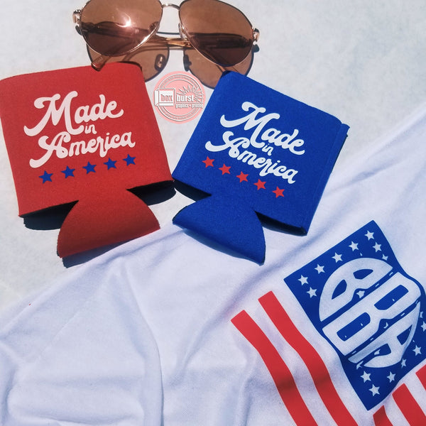 Made in America Can koozies
