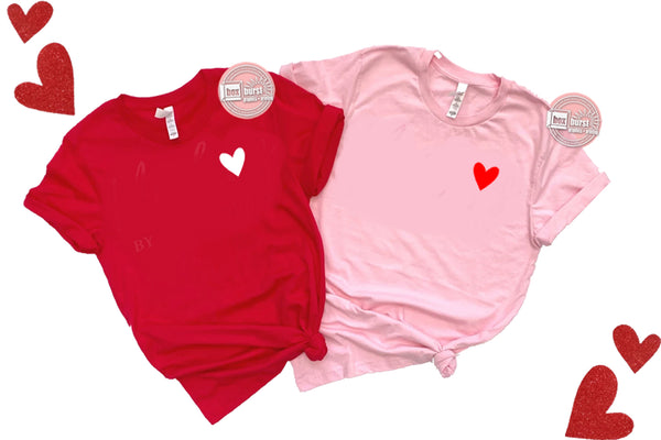 Love Never Fails unisex tee 2 sided print matching couple Valentines Day t-shirts