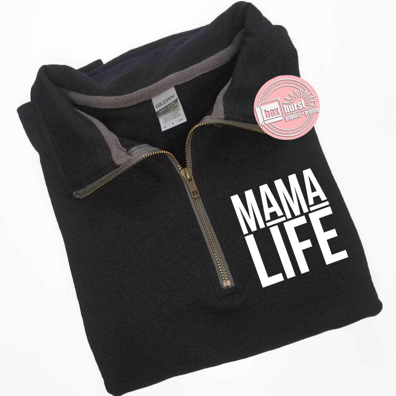 Mama Life Quarter Zip Sweatshirt