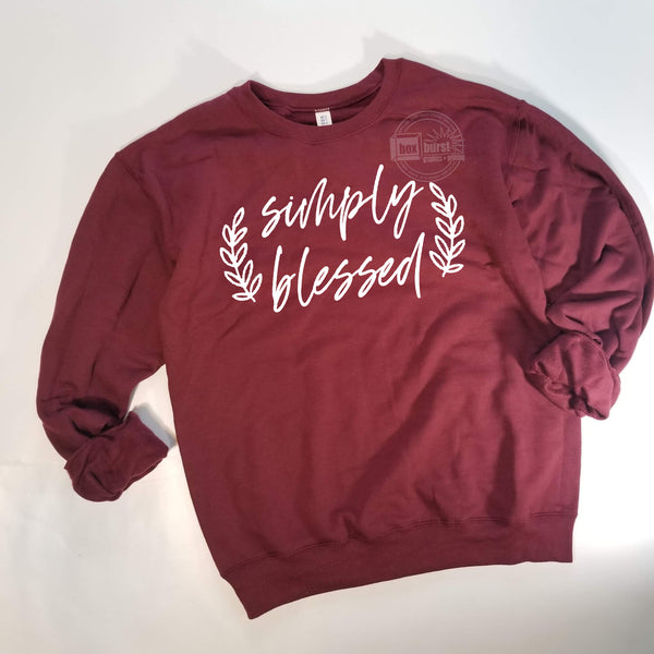 Simply blessed adult crew neck unisex
