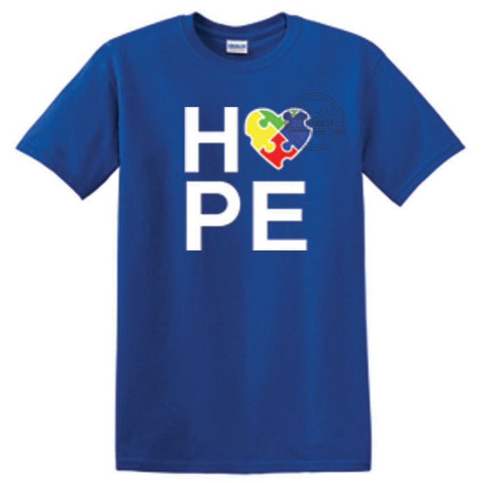 HOPE Autism Awareness Custom Shirt Order for MG