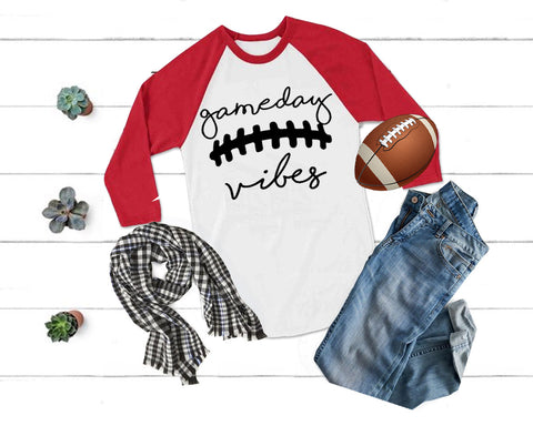 Game day Vibes Raglan Unisex t shirt