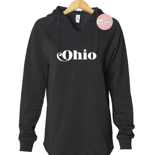 Ohio Retro California Wave Wash womens sweater