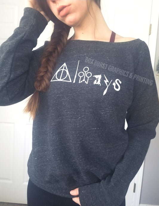Always harry potter off the shoulder womens sweater