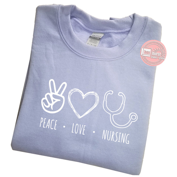 Peace Love Nursing fleece unisex sweater