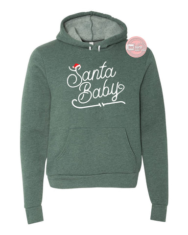 Santa Baby unisex soft bella hoodie