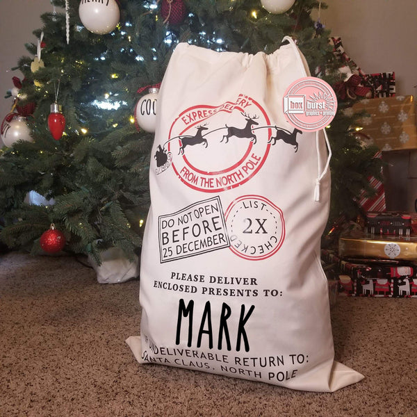 Santa Sacks with personalized name
