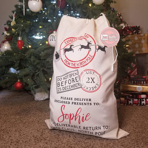 Santa Sacks with personalized name