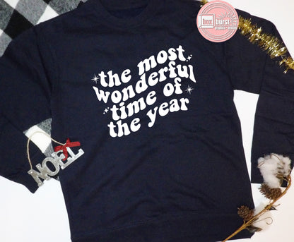 The most wonderful time of the year unisex crew neck sweat shirt