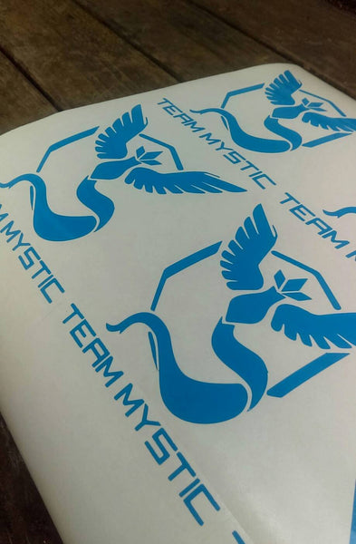 Pokemon go team vinyl decals 5 inch blue mystic yellow instinct red valor