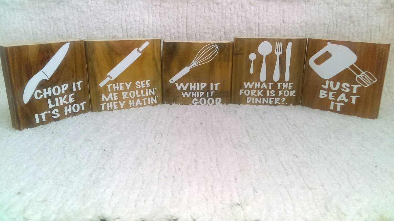 Wooden kitchen signs decal sticker laptop sticker car decal tablet decal die cut decal with FREE bonus decal