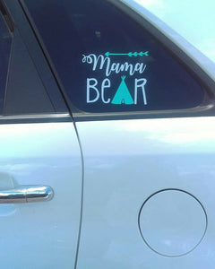 Mama bear decal sticker  laptop car decal tablet decal die cut decal
