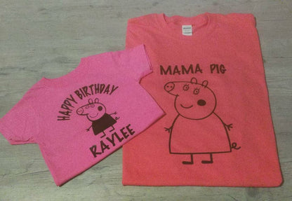 Peppa Pig Birthday Shirt kids Peppa Pig Birthday Party Kids Peppa Shirt