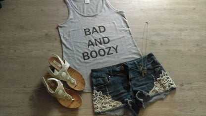 Bad and Boozy Flowy loose Tank top