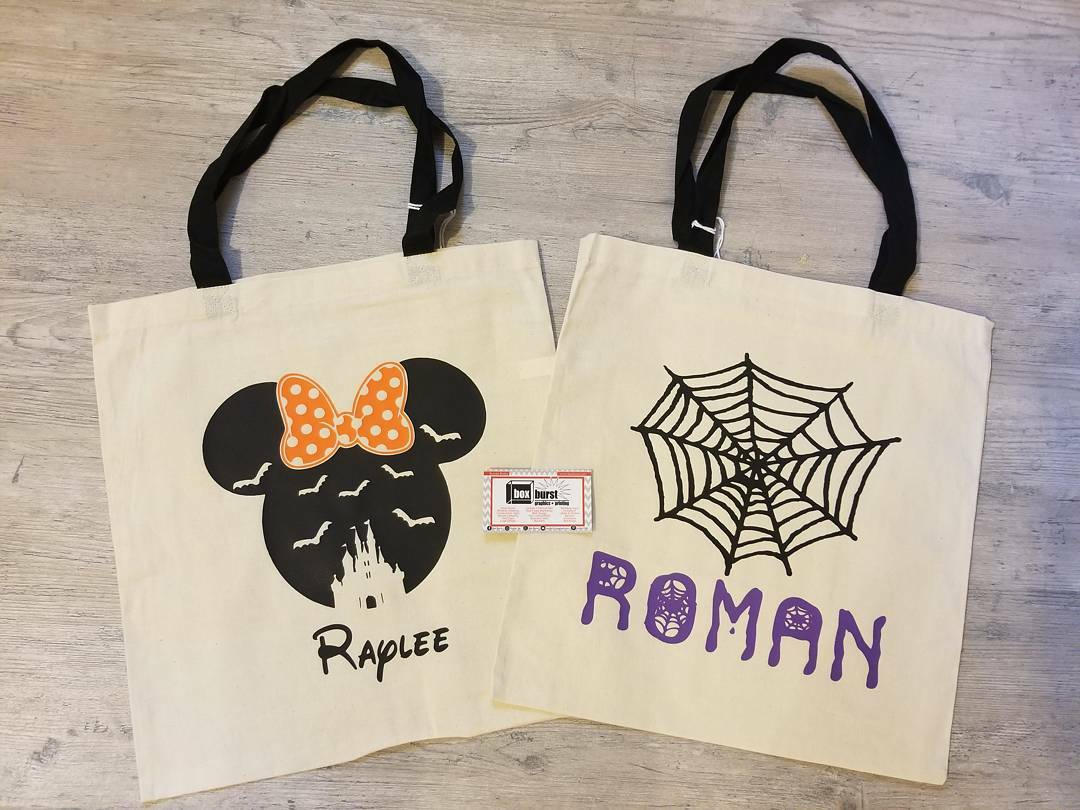 Halloween trick or treat bags mickey mouse minnie mouse bags custom design bags