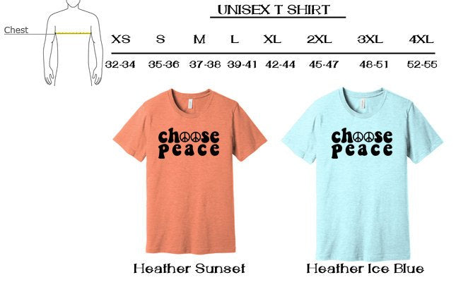 Choose Peace | Hippie shirt | Unisex | Tree of life | Positivity |