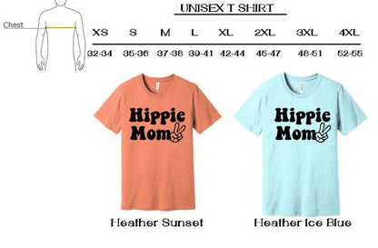 Hippie Mom | Hippie shirt | Unisex | Positivity | Hippie Mama shirts Hippie Mom t shirts