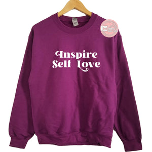 Inspire Self Love unisex crew neck sweat shirt