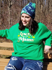 Lucky Mama unisex crew neck sweat shirt