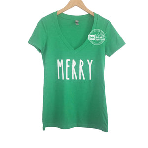 Merry women's v neck soft style shirt