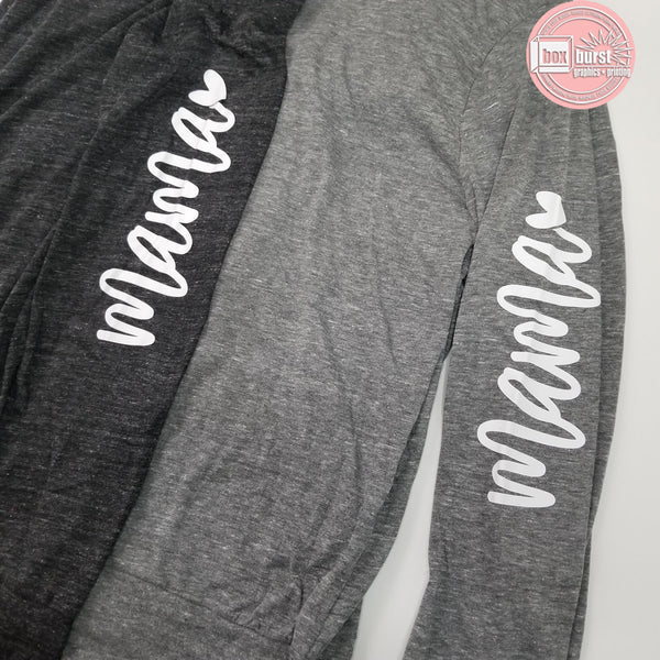 Mama Sleeve light weight zip up hoodie unisex