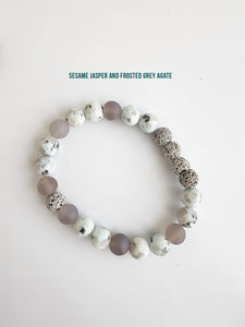 Handmade Oil Diffuser Bracelets (REAL stones)