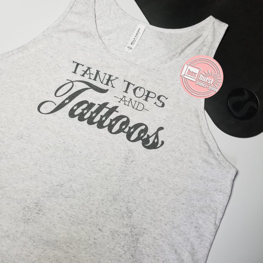 Tank Tops and Tattoos men's jersey tank