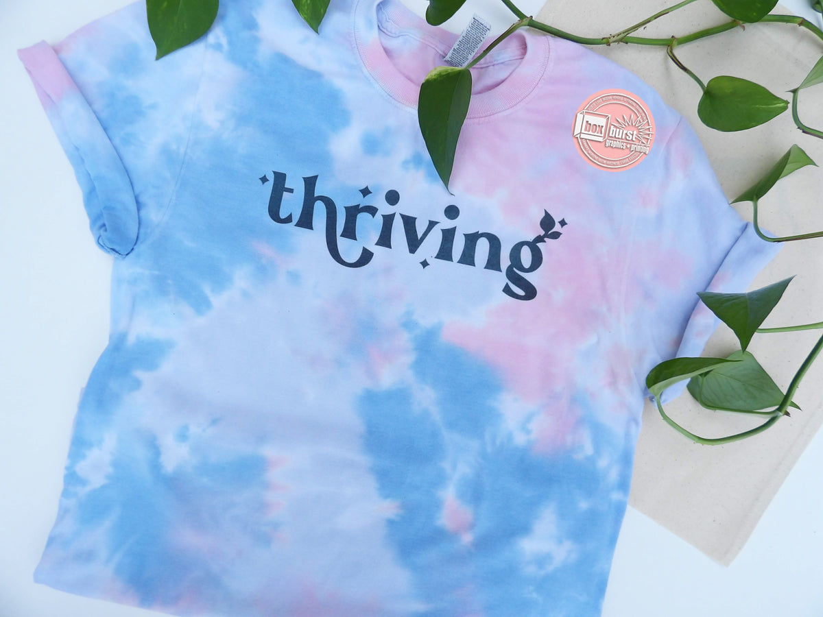 Thriving unisex tie dye vintage tee
