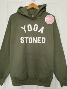 Yoga Stoned unisex adult hoodie