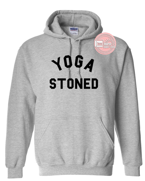 Yoga Stoned unisex adult hoodie