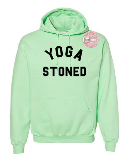 Yoga Stoned unisex adult hoodie