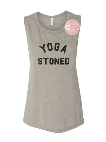 Yoga Stoned women's flowy muscle tank